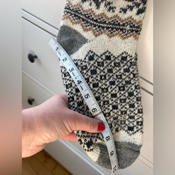 Men’s Nordic Cozy Sheep Wool Thermal Socks Size 8–9 Winter Warm  Gray NEW - Picture 8 of 16